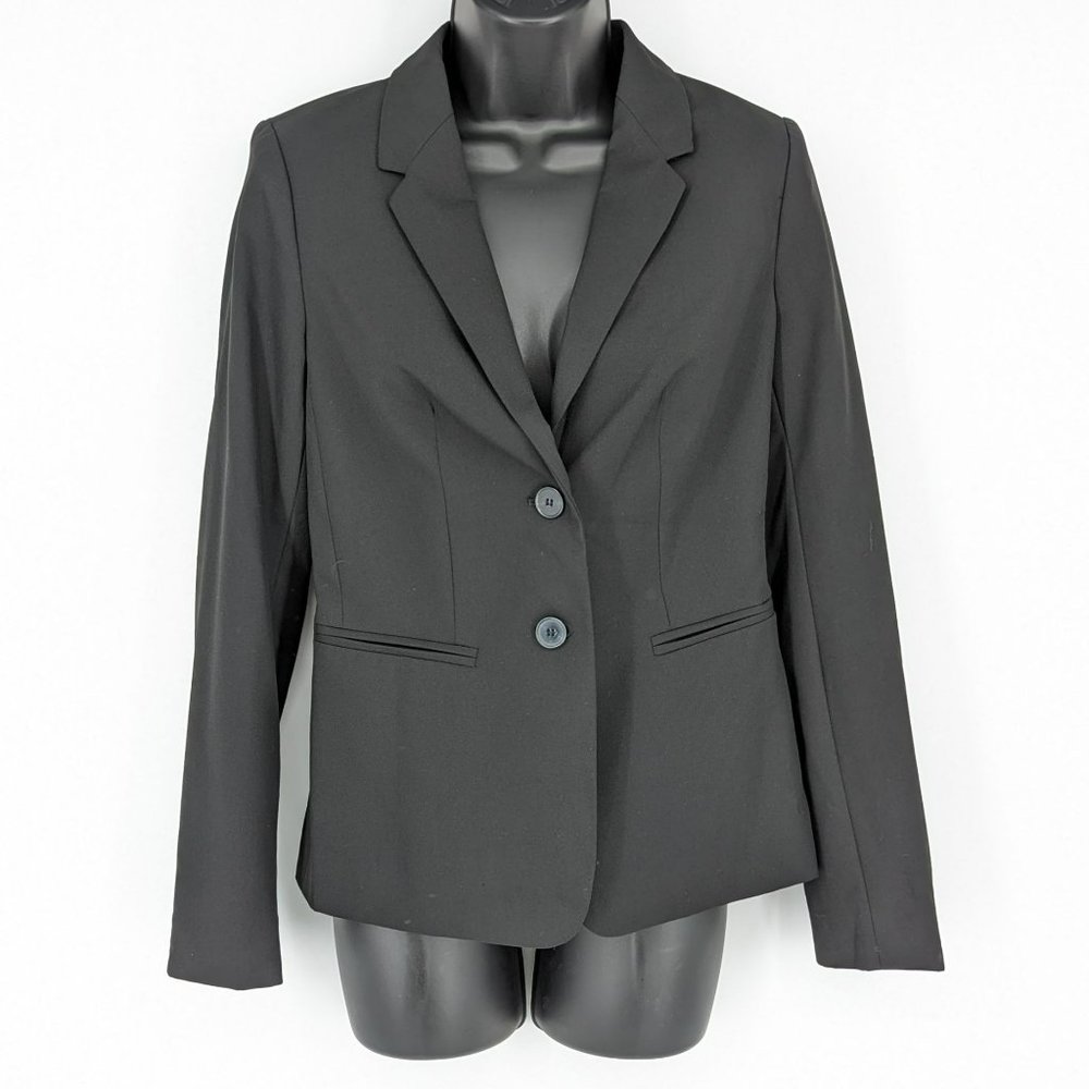 The Limited Blazer 2 Black Collection Professional Two Button Surgeon Cuff Lined